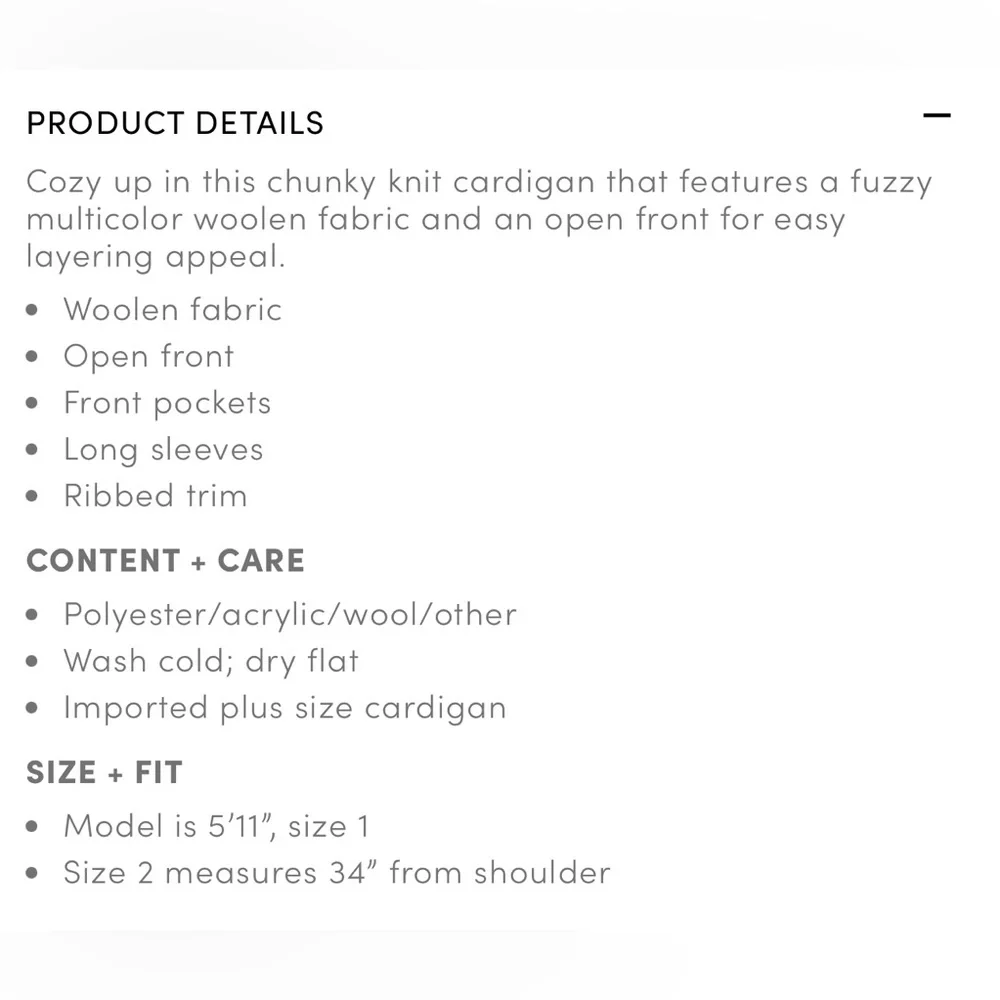 🩶TORRID Gray Marled Fuzzy Wool Knit Cardigan - Picture 15 of 16